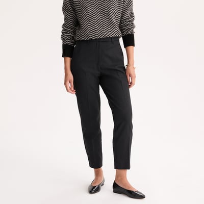 Pantalon chino, en laine mélangée stretch ANNE WEYBURN