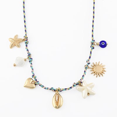 Collier cordon à charms coquillage BALABOOSTE