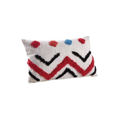 Coussin rectangulaire en coton tufté AUBRY GASPARD