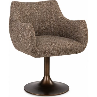Chaise de salle à manger pivotante tweed RECOLLECTION