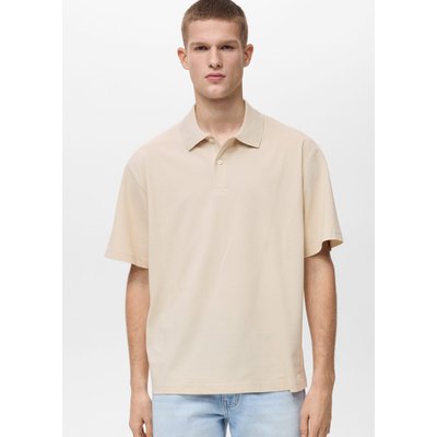 Polo coton en piqué relaxed-fit MANGO MAN