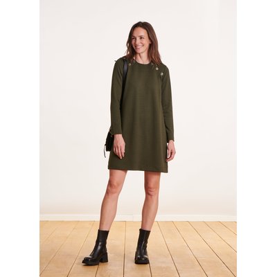 Robe courte boutonnage épaules LA FEE MARABOUTEE
