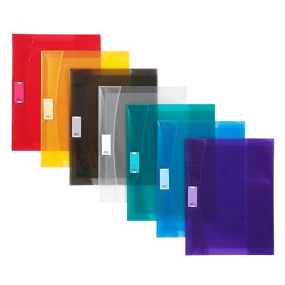 Lot de 10 protège-cahier 24x32 transparents avec rabats STRONG COVER VIQUEL