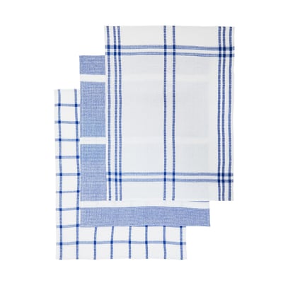Set of 3 Cotton Waffle Tea Towels SO'HOME