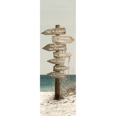 Tableau Mural Panneaux Morbihan PLAGE CEANOTHE