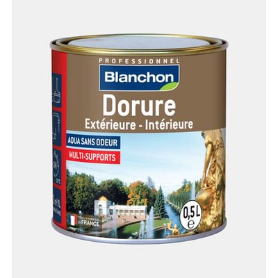 Peinture Dorure Extérieure Et Intérieure - Or Riche - 500 Ml BLANCHON