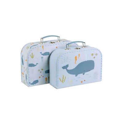 Lot de 2 valisettes de rangement A LITTLE LOVELY COMPANY