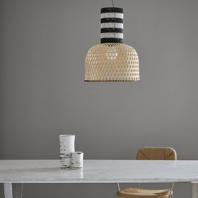 Tribe pendant lamp in bamboo and woven paper OTTO STUDIO FOR AM.PM