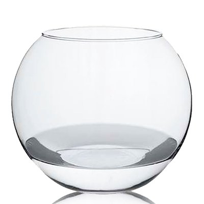 Vase boule en verre transparent 24x24x20cm WADIGA