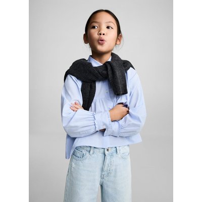 Jupe-culotte jean bas effiloché MANGO KIDS