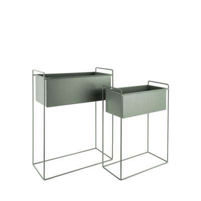 2 cache-pots rectangulaire en métal - Essence PRESENT TIME
