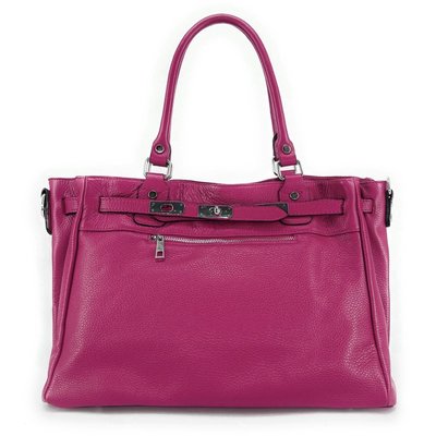 Sac cabas en cuir grainé JANET SILVER OH MY BAG