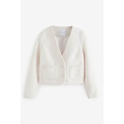 Veste à col v en tissu bouclé NEXT