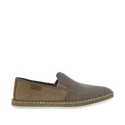 Tennis taupe en filet ajourées à l'avant et à fermeture slip-on RIEKER