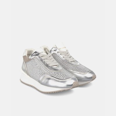 Baskets en cuir brillant avec bout rond ALMA EN PENA