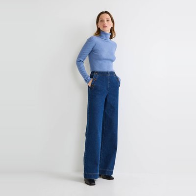 Jean large à pont MONOPRIX