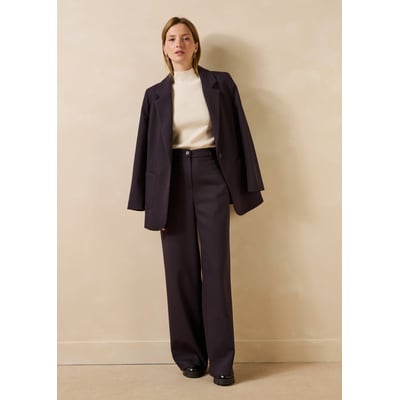 Pantalon droit en jacquard LA FEE MARABOUTEE