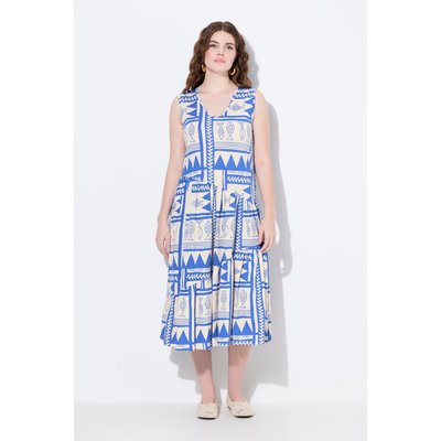 Robe midi, jersey, poissons, encolure en V ULLA POPKEN