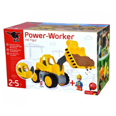 Chargeur sur pneus Power-Worker et figurine BIG