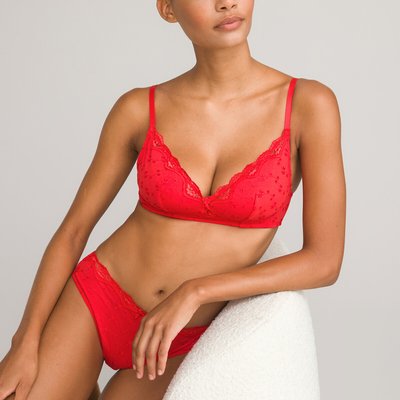 Бюстгальтер с треугольными чашечками без косточек LA REDOUTE COLLECTIONS