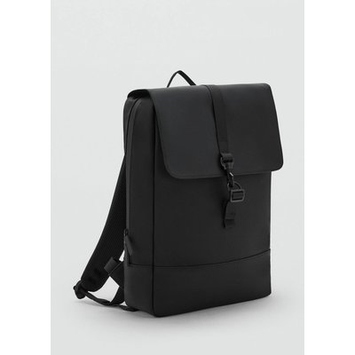 Sac à dos enduit avec fermeture à rabat MANGO MAN