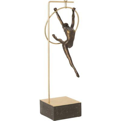Figurine gymnaste au cerceau en résine RECOLLECTION