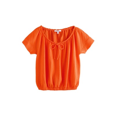 T-shirt à ourlet boule et encolure dégagée NEXT