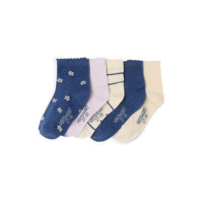 Lot de 5 paires de mi-chaussettes VERTBAUDET
