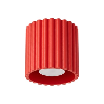Plafonnier Aluminium Rouge GU10 1 AURA EDEN