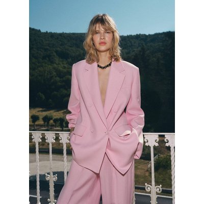 Pantalon costume large MANGO
