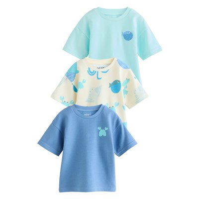 T-shirt texturé à manches courtes, lot de 3 NEXT