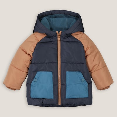 Warm Hooded Padded Jacket with Fleece Lining LA REDOUTE COLLECTIONS