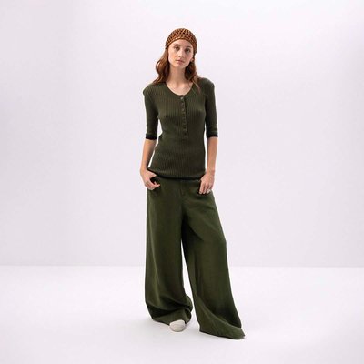 Pantalon large en lin PETRA BENSIMON