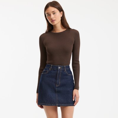 Pull col rond en fine maille LA REDOUTE COLLECTIONS