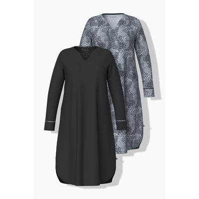 Lot de 2 T-shirts de nuit à col tunisien ULLA POPKEN