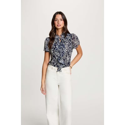 Chemise col v transparente MORGAN