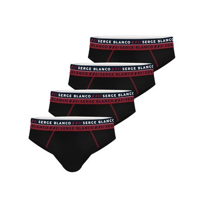 Lot de 4 Slips coton French SERGE BLANCO