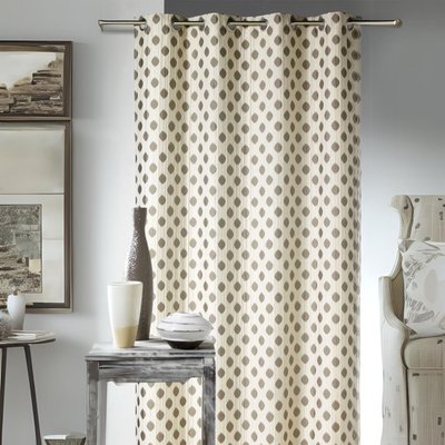 Rideau Dessin en jacquard à motifs arrondis HOME MAISON
