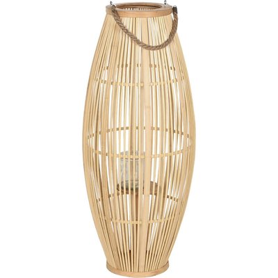 Photophore bambou naturel esprit tropical couleur RECOLLECTION