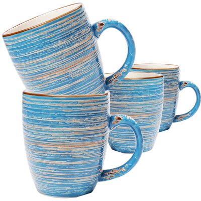 Lot de 4 mugs, SWIRL KARE DESIGN
