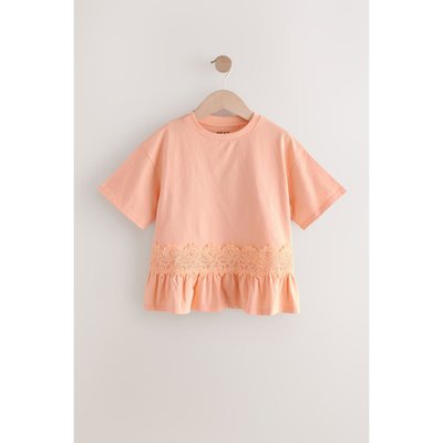 T-shirt à ourlet en dentelle NEXT