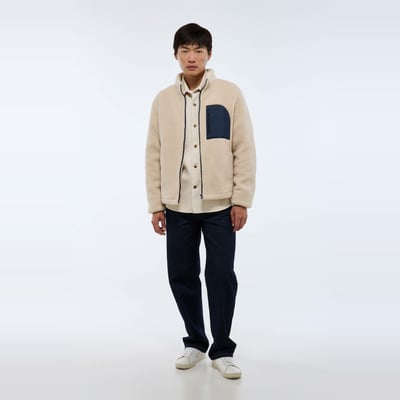 Veste sherpa manches longues zippée MONOPRIX