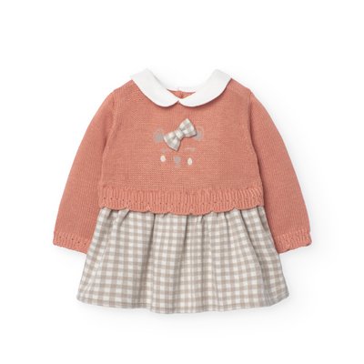 Robe combinée avec jupe à carreaux BOBOLI