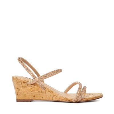 Sandales compensées en liège à brides ornées - KALIA DUNE LONDON
