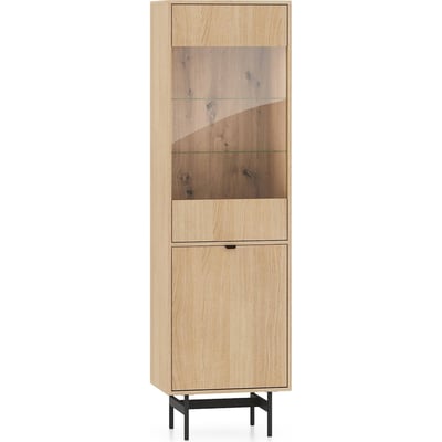 Vitrine 1 porte en chêne collection HEGGERS RECOLLECTION