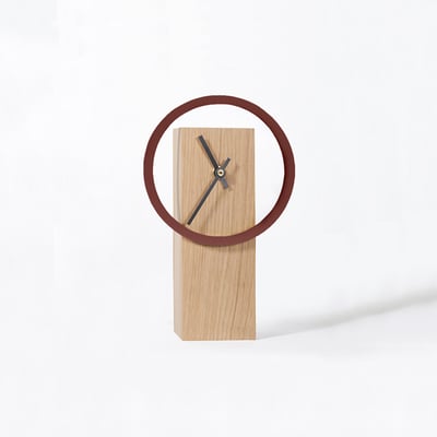 Horloge à poser Cyclock en bois massif DRUGEOT MANUFACTURE