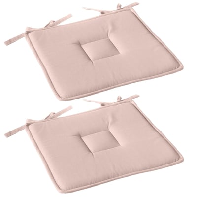 Lot de 2 galettes de chaise en coton PANAMA TOILINUX