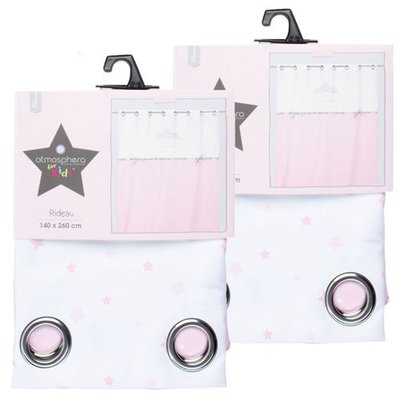 Lot de 2 Rideaux Princesse pour enfant TOILINUX