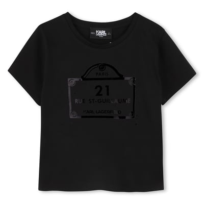 T-shirt avec imprimés KARL LAGERFELD KIDS