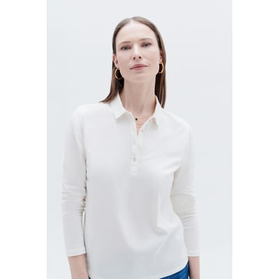 T-shirt droit col polo en coton TIRUS CAROLL